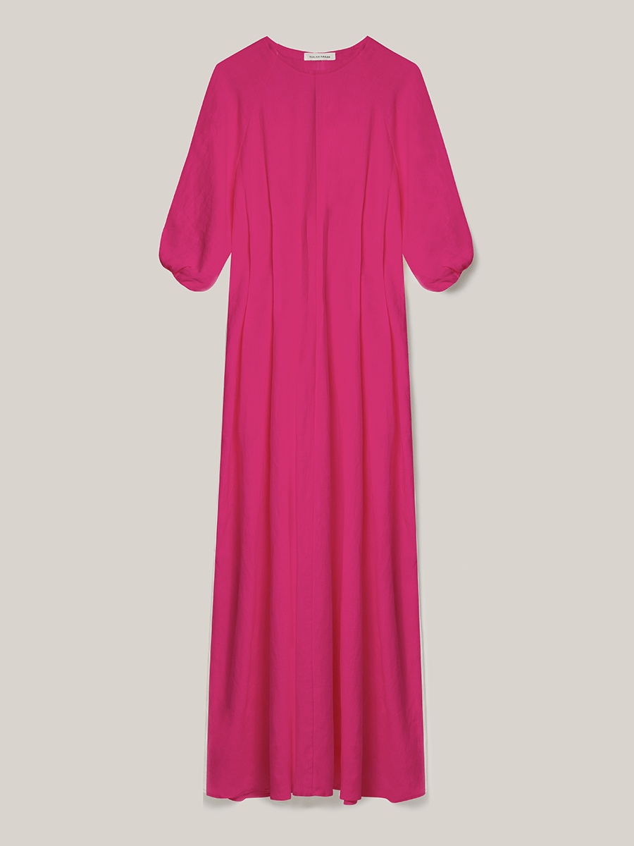 Pleated Dress Trine Resort Pink