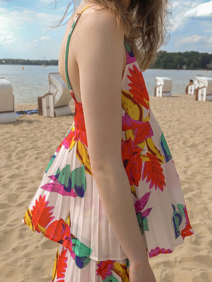 TOP LEANDRA FLOWER PRINT