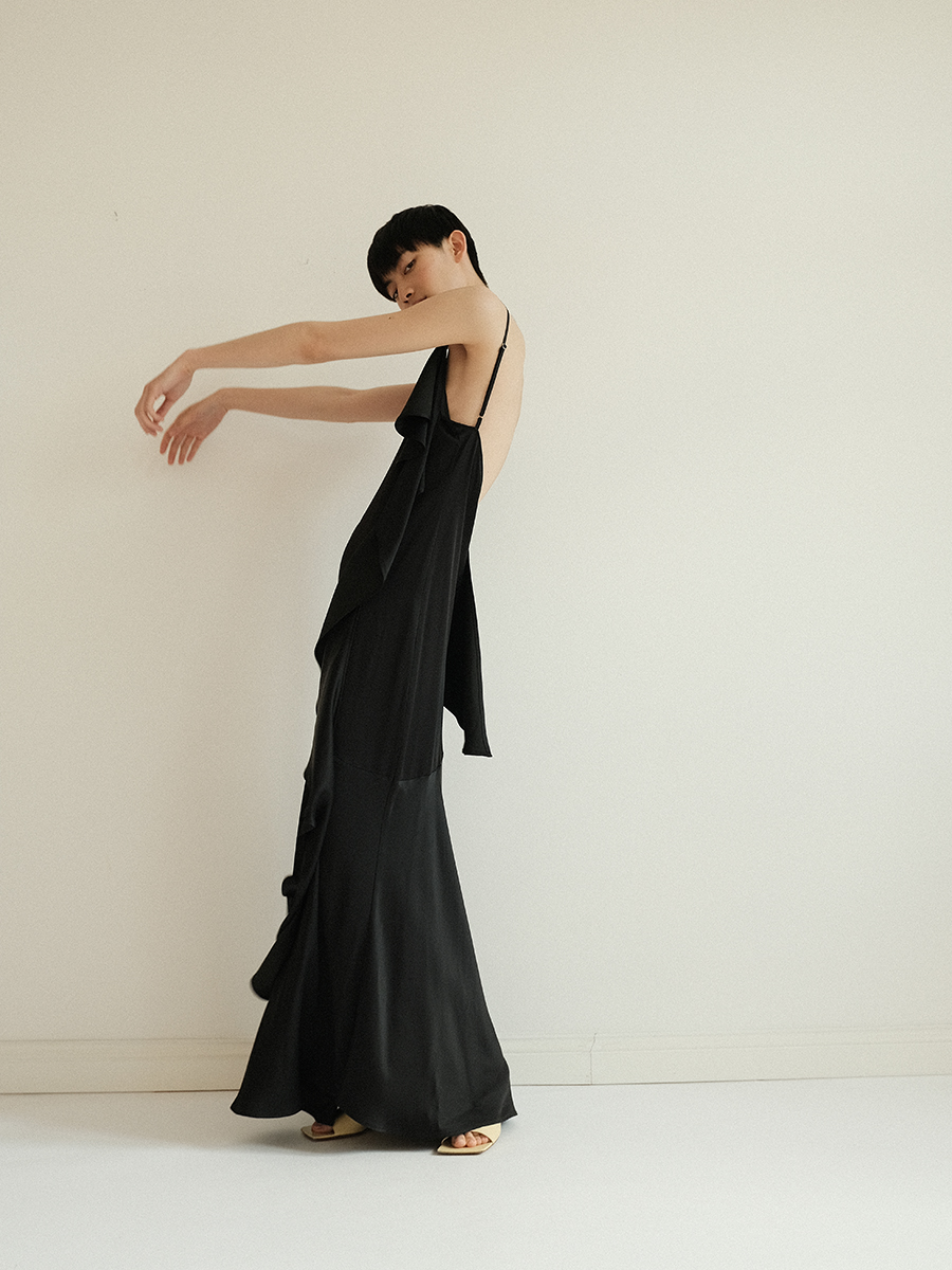 Dress Bella Butter cream & liquorice