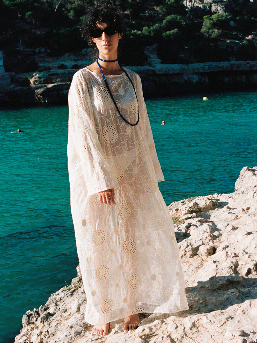 KAFTAN JOLIE FLOWER LACE