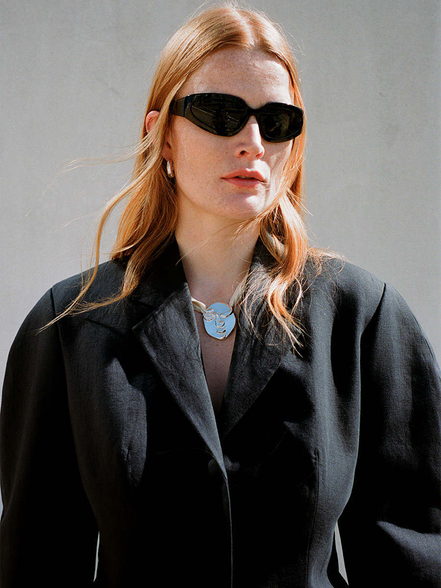 Silver Face Collier